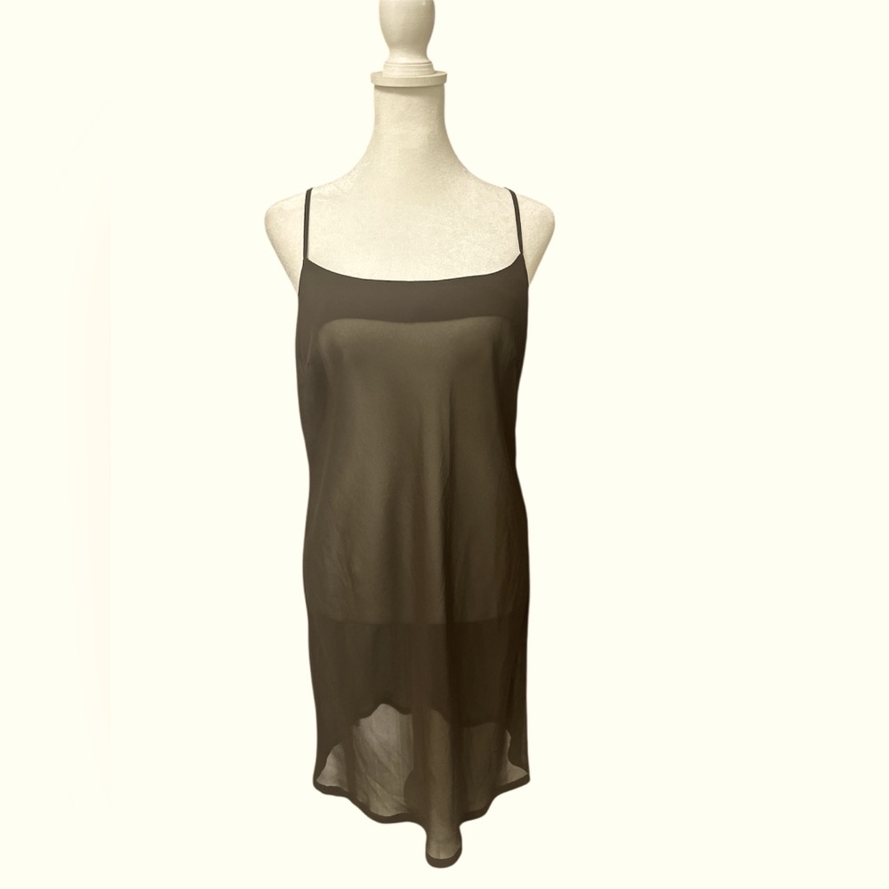 Vintage Chocolate Brown Slip Dress
